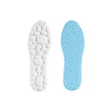 [1 Pack Blue White]5D Squashy and Bouncy Feel-Soft Sole Comfort