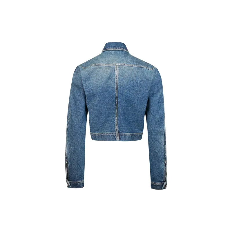 Alaia Peplum Denim Jacket-1