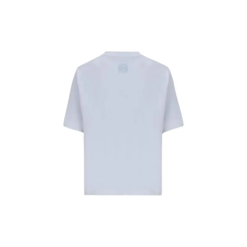 LOEWE SS24 Drop Shoulder Sleeve T Shirt Women's Light Blue-2