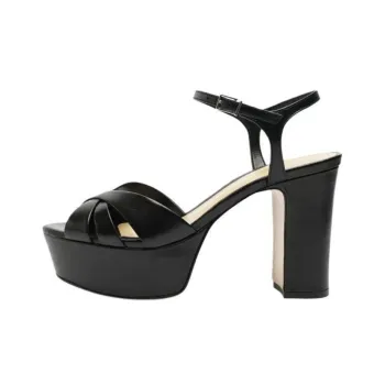 Schutz Keefa Strap Sandals 10.5cm Women's Black