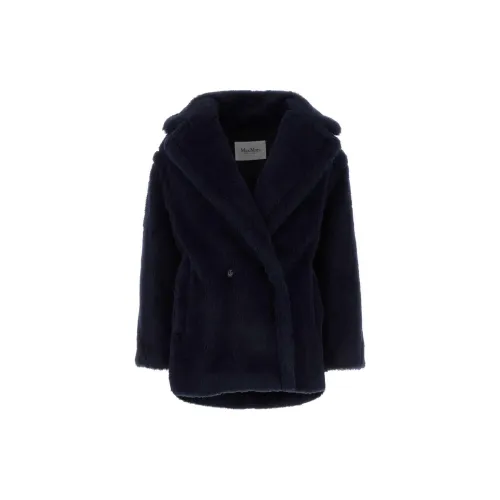 MaxMara Olga Double-Breasted Teddy Coat