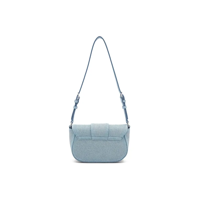 PEDRO PU Shoulder Bag Crossbody Bag Mini Women's Black/Silver/Light Blue-16