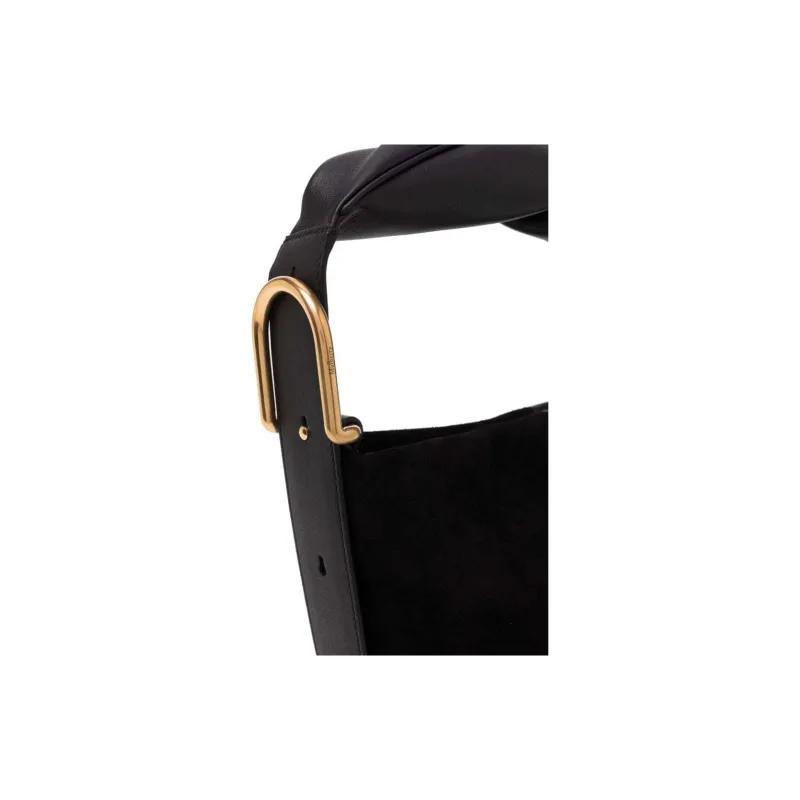 Mulberry Calfskin Small Square Bag Handbag Trumpets Women's Black-2