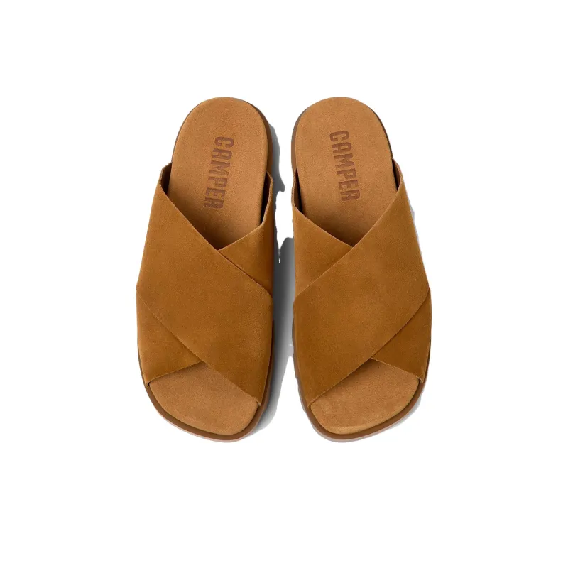 CAMPER Brutus Slip Resistant Slide Slippers Men's Brown-4
