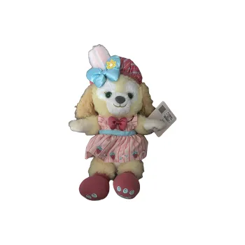 Disney CookieAnn Shanghai Disney Strawberry 2021 Spring CookieAnn Strawberry Cake Dolls Plush Doll Small Size Tall