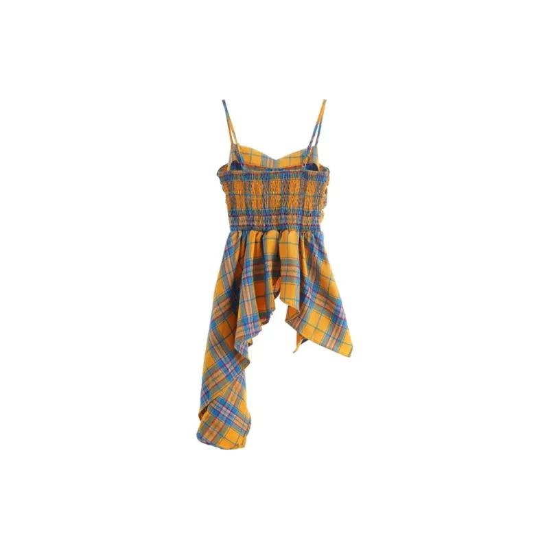 JOSR Slip Dresses Women's Yellow-1