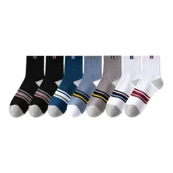 Lan Miao Mid Calf Socks Men's 7 Pack
