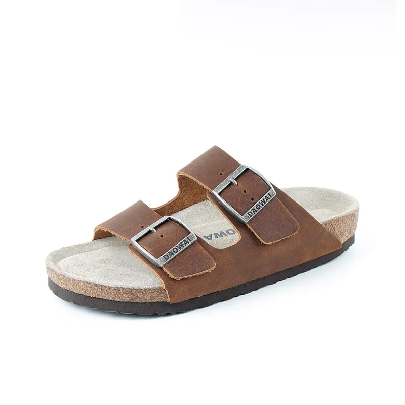 DAOWAI Beach Sandals Men Apricot/Chestnut/Black/Dark Coffee-3