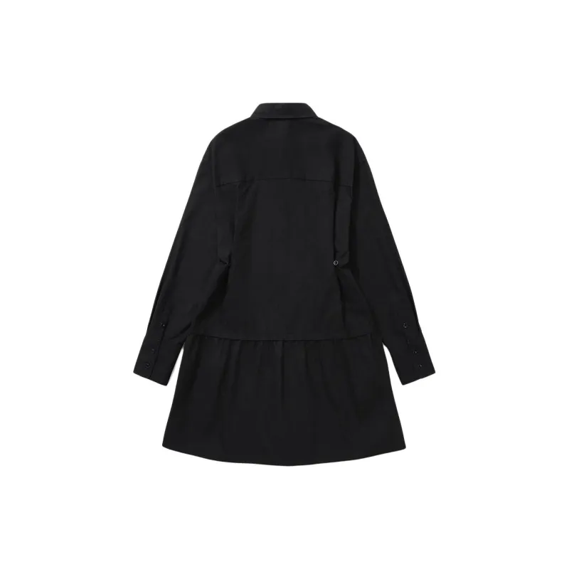 COVERNAT Long Sleeved Dress Women's Black-1