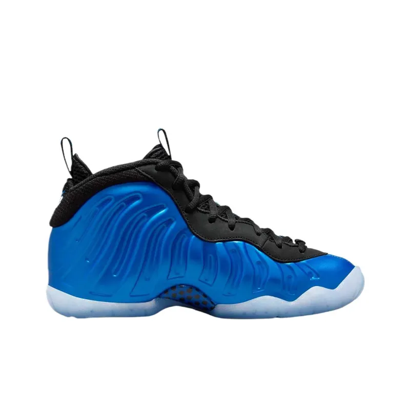 Nike Little Posite One Wear-Resistant Low-Top Children's Basketball Shoes Blue Teenagers-1
