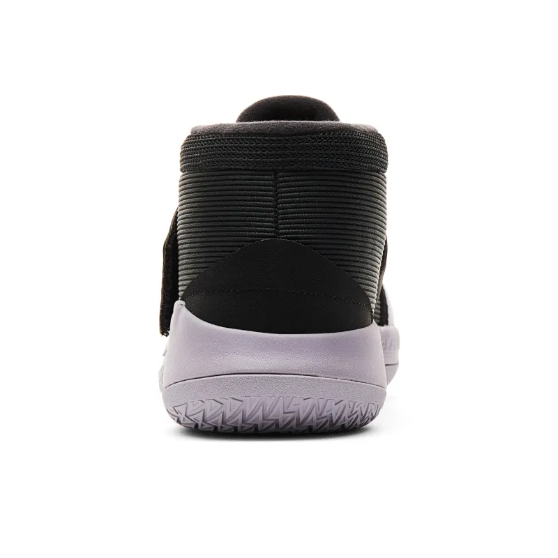 PEAK Basketball Shoes Men Mid Top Black Carbon Gray-4