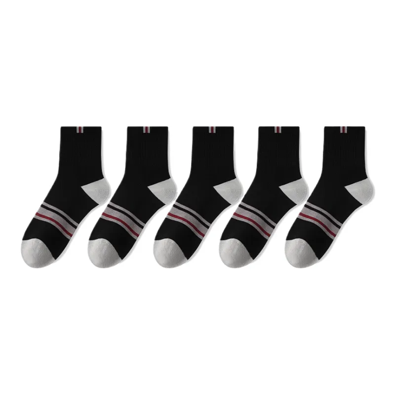 Lan Miao Mid Calf Socks Men's 5 Pack-11
