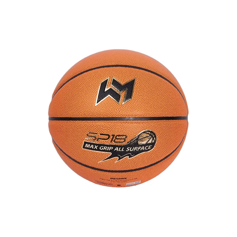 WELLman Microfiber Leather Basketball Brown Size 7 Training Match Unisex-0