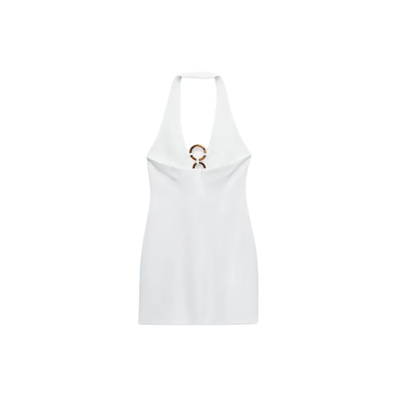ZARA Slip Dresses Women's White-1