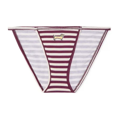 Victoria's Secret PINK Cotton String Bikini Panty / W R S P W D G Underpants Women's 1 Pack Red White Stripes