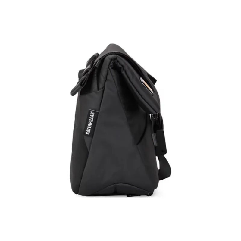 CAT Polyester Crossbody Bag, Shoulder Bag Medium Size Unisex Black-2
