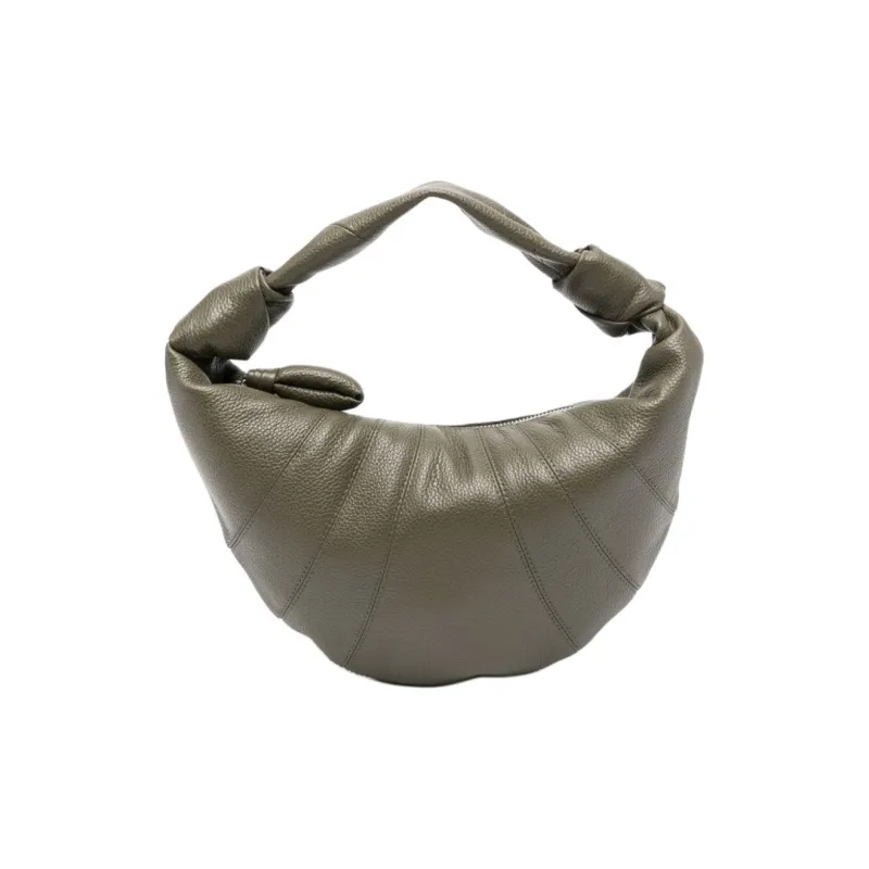 Lemaire Cow Leather Croissant Bag, Handbag, Shoulder Bag Mini Women's Olive Green-0