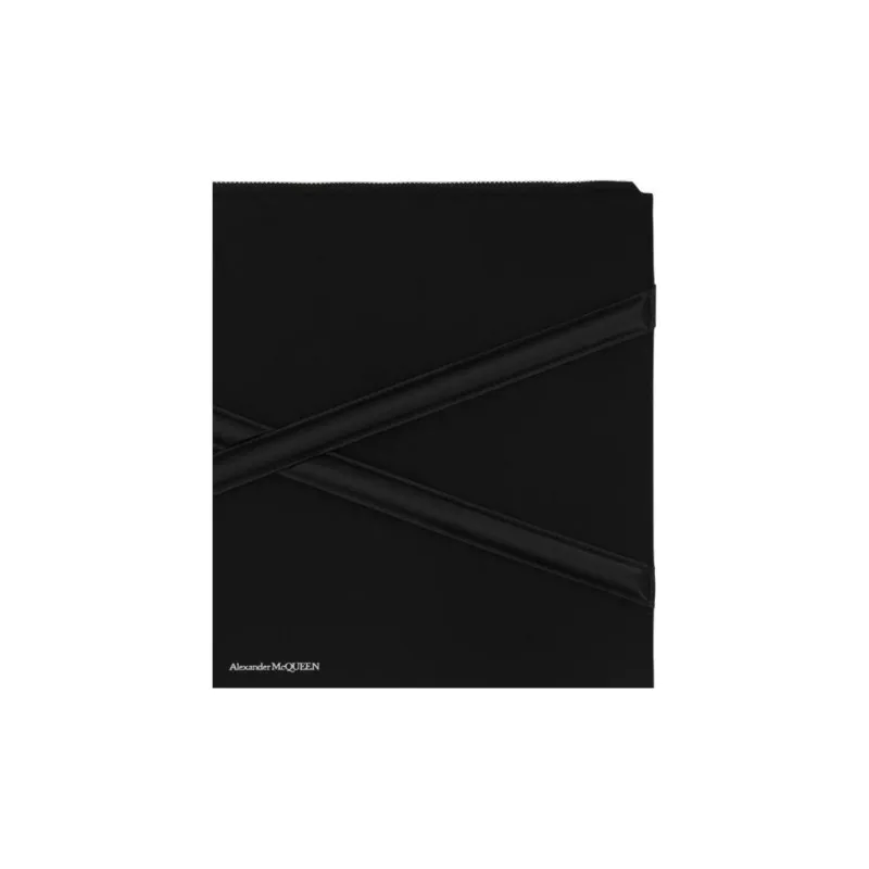 Alexander McQueen Cow Leather Clutch Unisex Black-5
