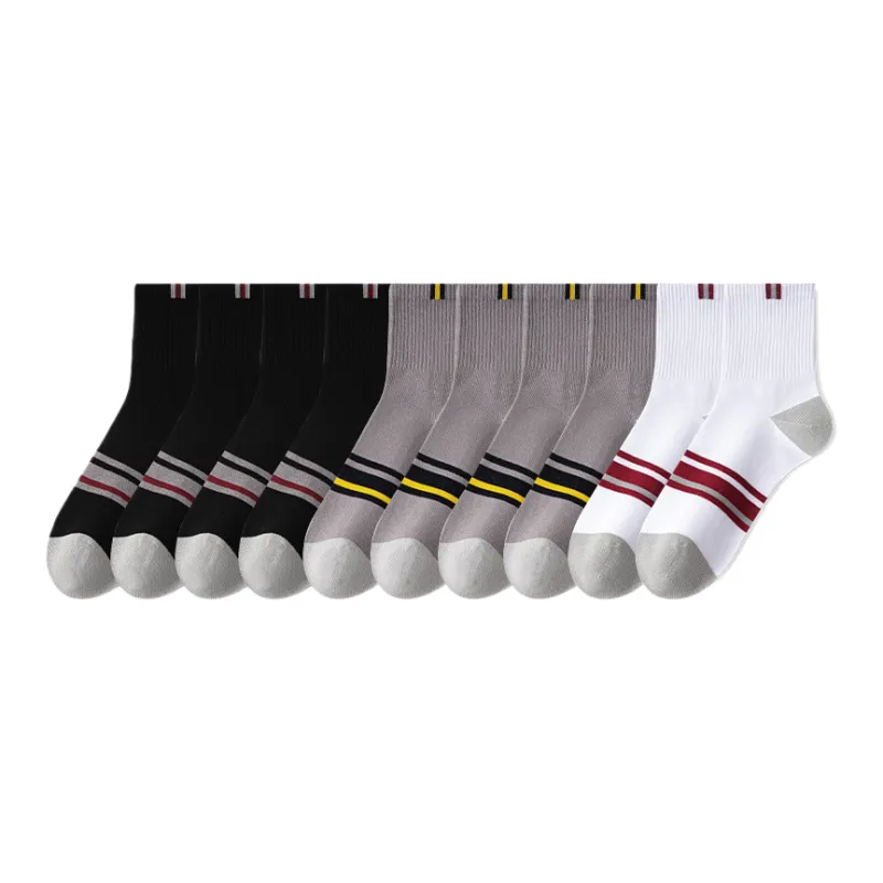 Lan Miao Mid Calf Socks Men's 10 Pack-7