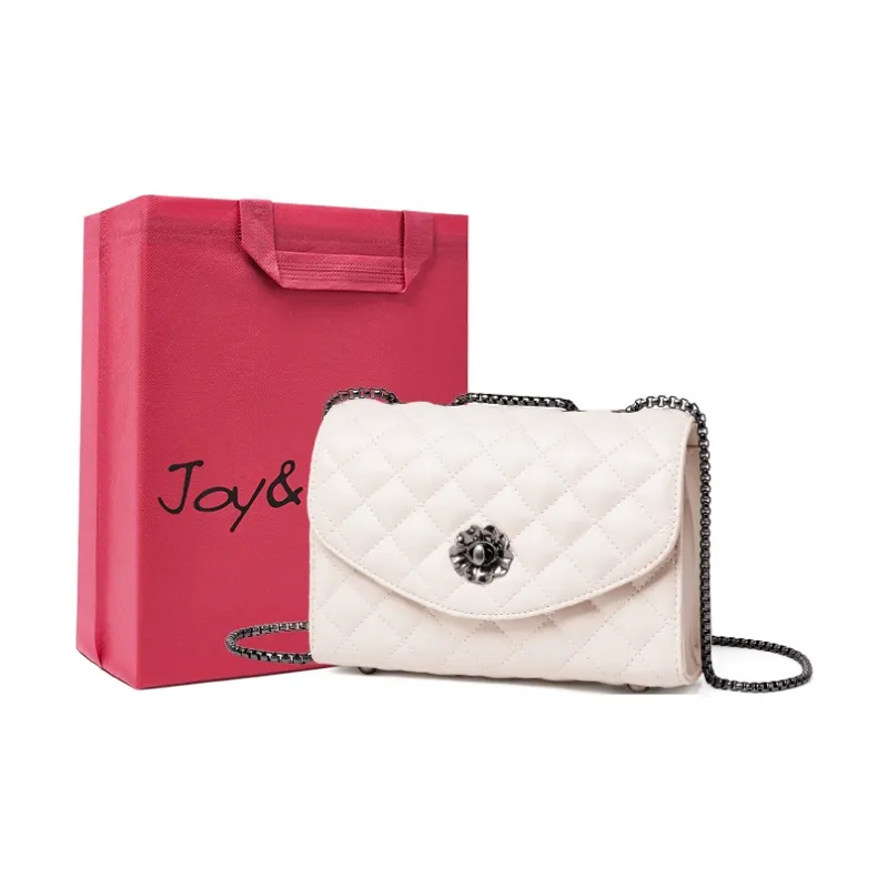 Joy&Mario Cow Leather Crossbody Bag, Shoulder Bag Women's Black/Ecru-4