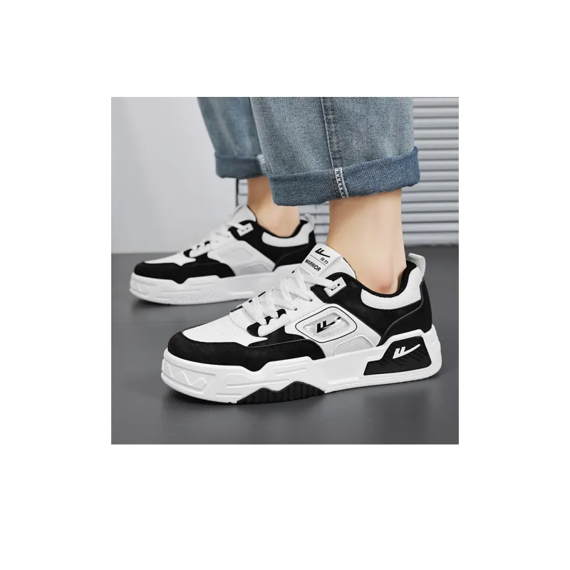 Warrior Puffy Shoes Low Top Skateboard Shoes Unisex-6