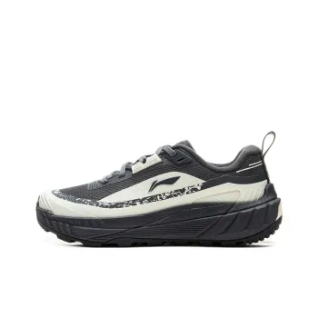LiNing Wear Resistant Support Low Top Trekking Shoes Women's White Black