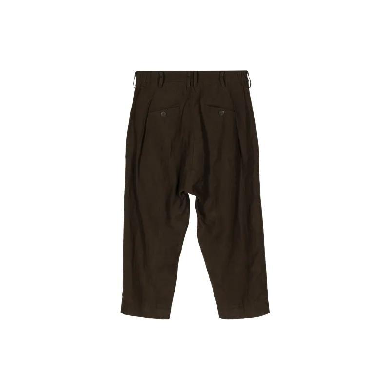 ZIGGYCHEN Linen Loose-leg Trousers-1