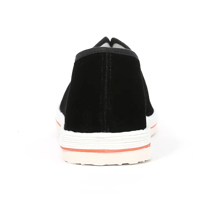 Old Meihua Casual Shoes Men Low Top Black-4