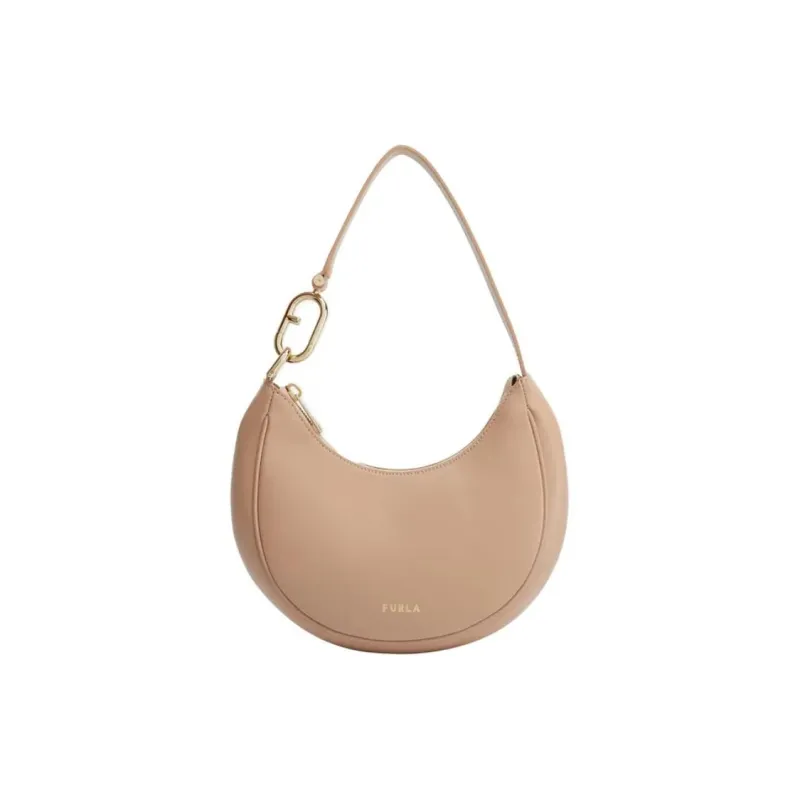 Furla Leather Handbag Shoulder Bag Women's Light Pink-1