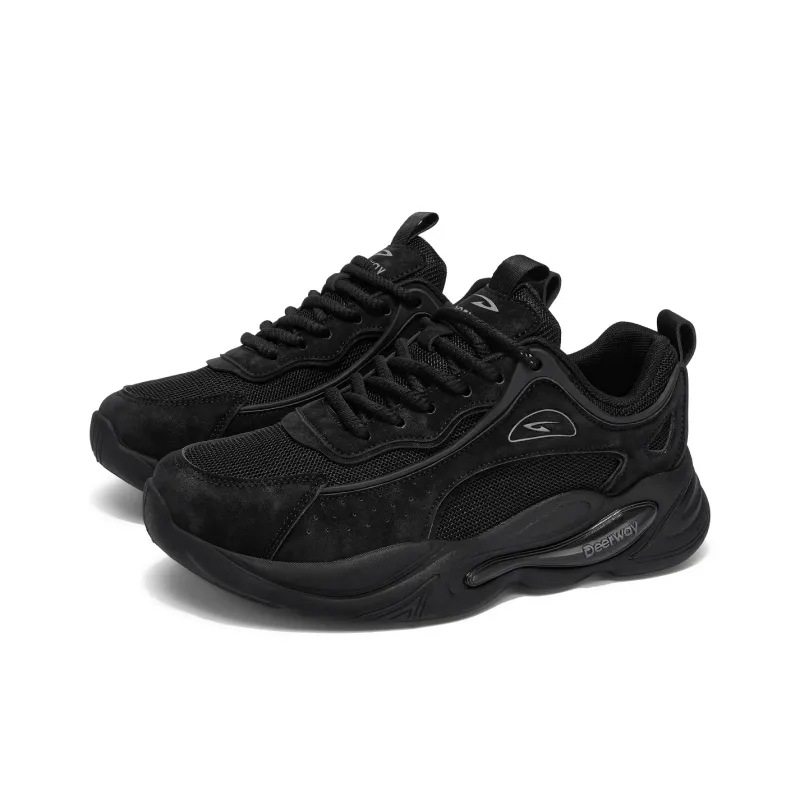 DEERWAY Cushioned Slip Resistant Abrasion Resistant Low Top Chunky Sneakers Men's-2