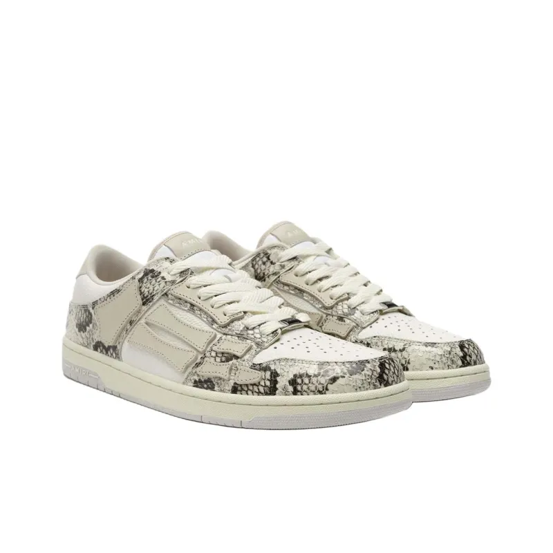AMIRI Skel Top Low Low Top Skateboard Shoes Men's White Gray-2