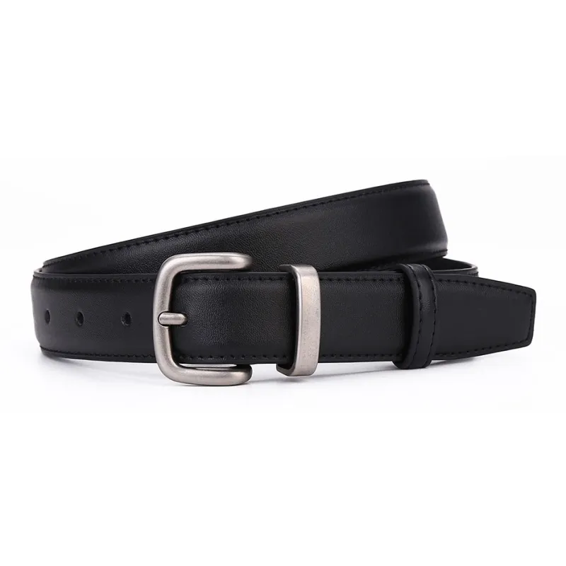 PISHUSHU Cow Leather Leather Belts Women's 4 Colors Available For Selection Width 2.8cm-2