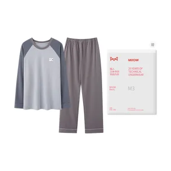 MIIOW Pajama Set Men's Gray Blue