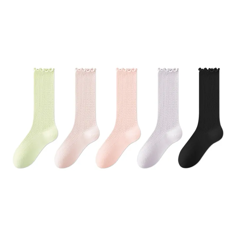 MIIOW Knee High Socks Women's 5 Pack-12