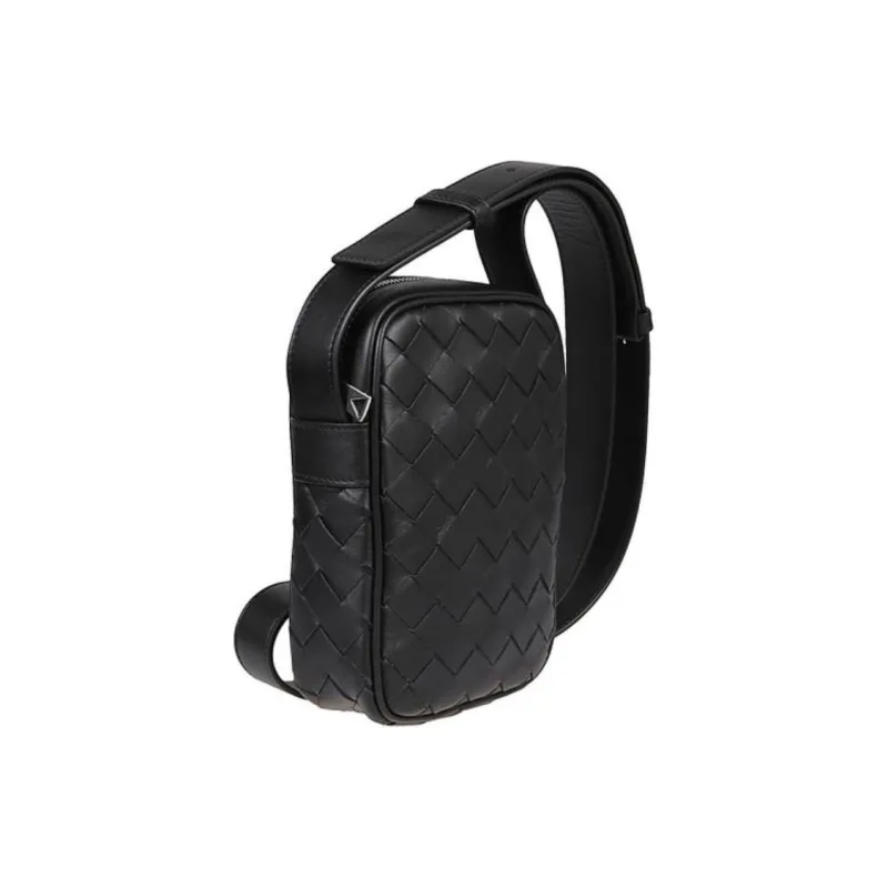 Bottega Veneta Zipped Phone Pouch Intrecciato Black-2