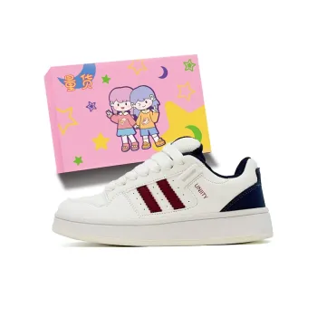 LIANGHUO Anti Slip Wear Resistant Low Top Skateboard Shoes Unisex White Blue Red Box Included