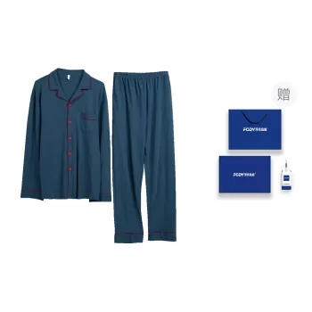 Floating Light Islands Pajama Set Men's Box Blue