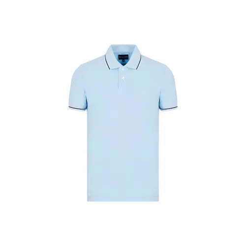 EMPORIO ARMANI Polo Shirts Men Blue