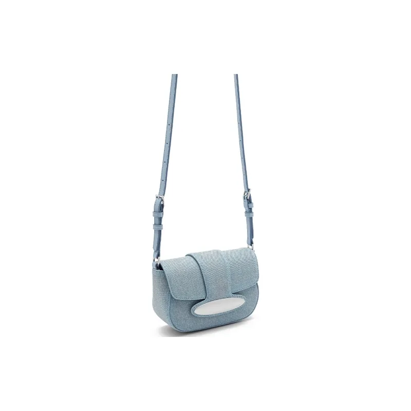 PEDRO PU Shoulder Bag Crossbody Bag Mini Women's Black/Silver/Light Blue-17