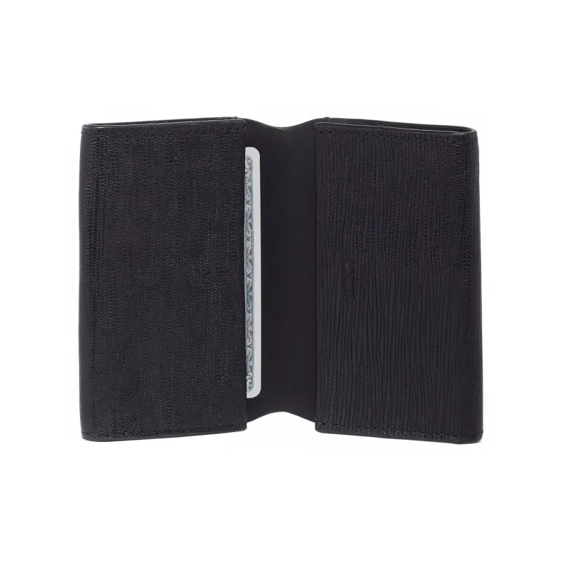 TUMI Leather Card Holders Coin Purses Wallets Men's Black-2