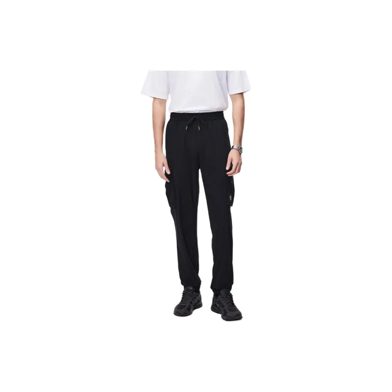 Hush Puppies Casual Pants Men's Black-1