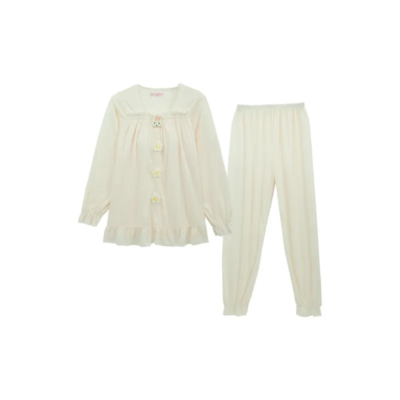 Sleeping Beauty Pajama Set Women's Ecru-0
