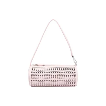 Alaia Calfskin Handbag, Shoulder Bag Trumpets Women's Pink