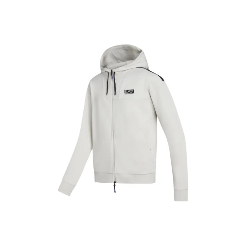 EMPORIO ARMANI Zip Up Drawstring Hoodie-2