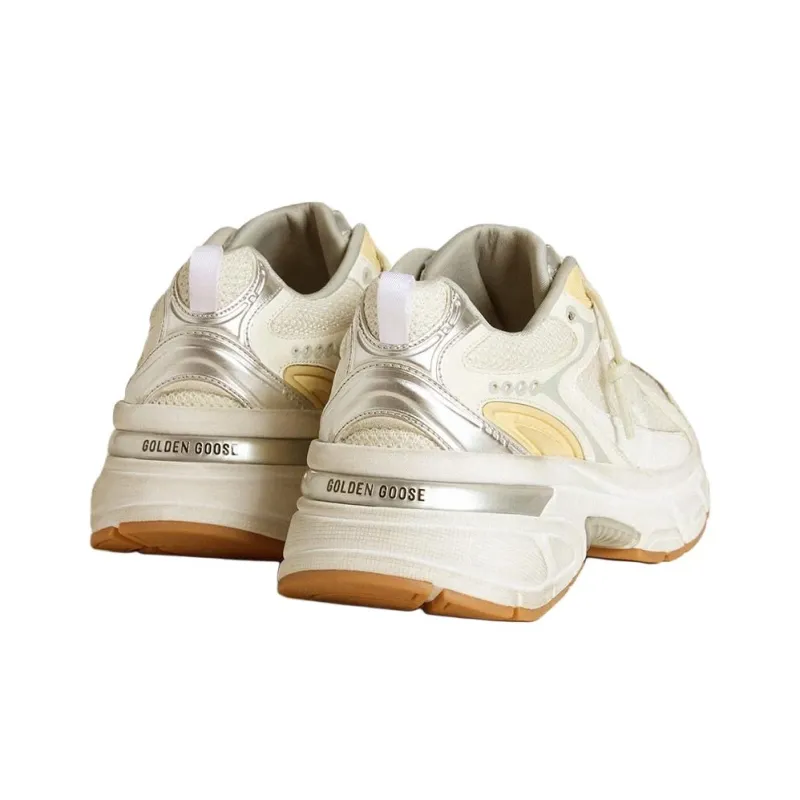 Golden Goose Lightstar Low Top Casual Shoes Women's Pure White-3