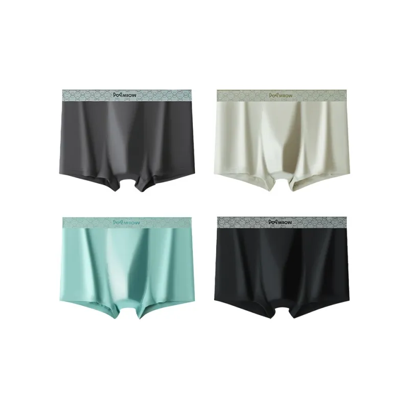 MIIOW Underpants Men's 4 Pack Mixed Color-0