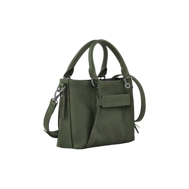 LONGCHAMP Small 3D Leather Tote Bag-2