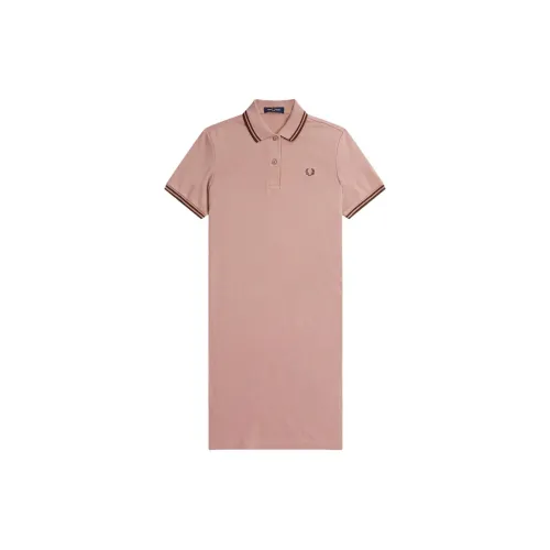 FRED PERRY Short-Sleeved Dresses Women's Deep Pink