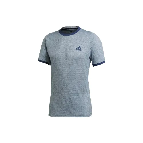 Adidas Tennis T-Shirts Men Blue