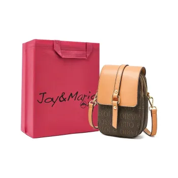 Joy&Mario PVC Practical Casual Lightweight Commute Women's Cocoa Coffee/Mandarin Yellow/Ecru